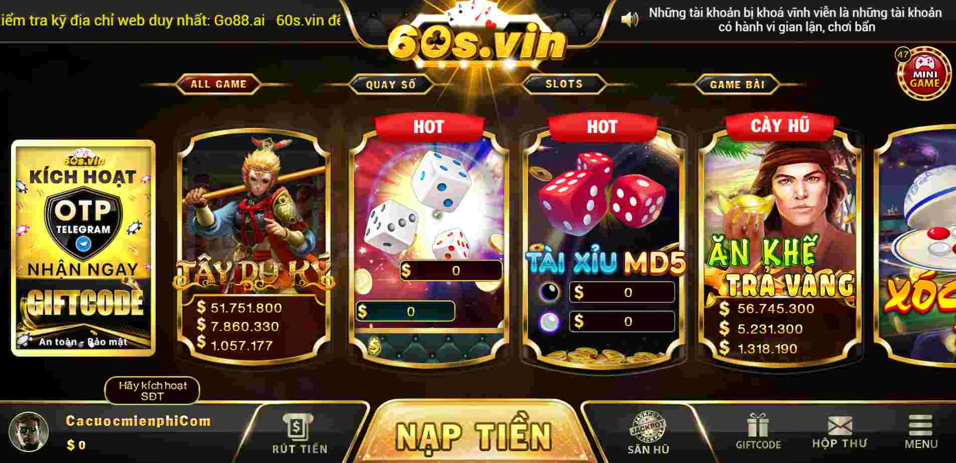 Trò chơi Gowin Chú Heo Con Vàng, chú heo con sẽ tặng bạn những đồng tiền vàng - Gowin